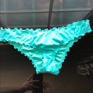 Shade & Shore Teal Scrunched Butt Bikini Bottoms